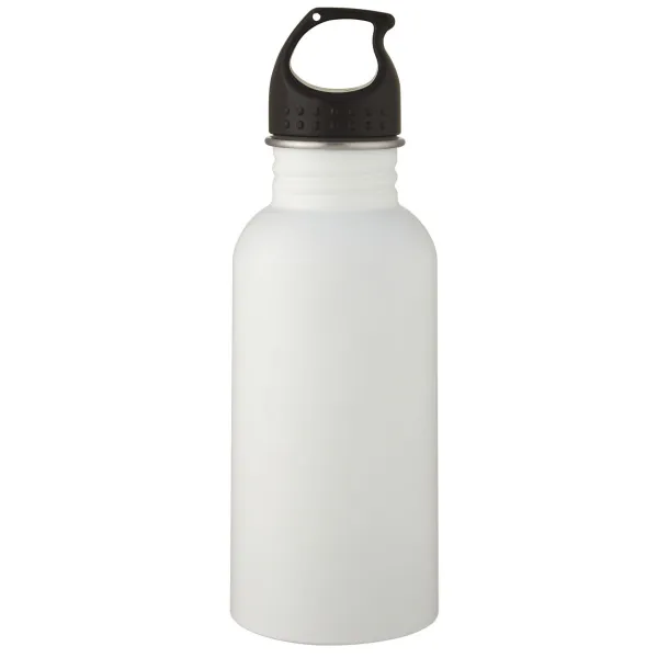 Luca 500 ml stainless steel sport bottle - Unbranded White