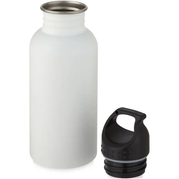 Luca 500 ml stainless steel sport bottle - Unbranded White