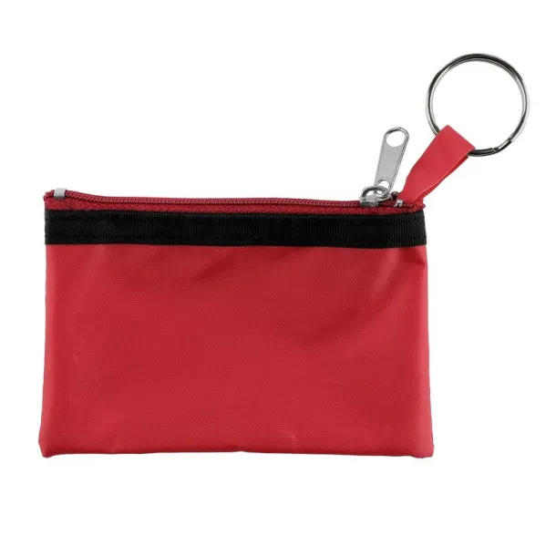  Key wallet, coin purse, keyring Crvena