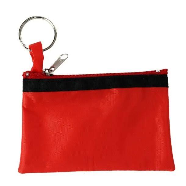  Key wallet, coin purse, keyring Crvena