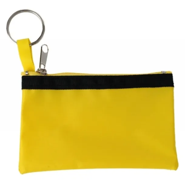  Key wallet, coin purse, keyring Žuta