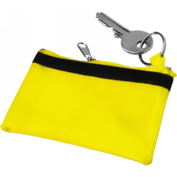  Key wallet, coin purse, keyring Žuta