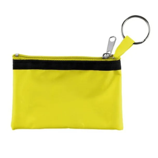  Key wallet, coin purse, keyring yellow