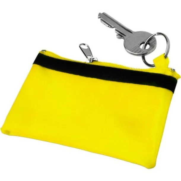  Key wallet, coin purse, keyring yellow