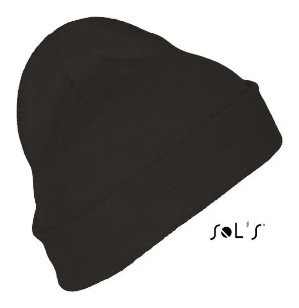  SOL'S PITTSBURGH - SOLID-COLOUR BEANIE WITH CUFFED DESIGN - SOL'S Black