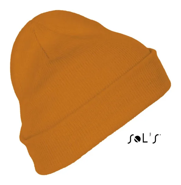  SOL'S PITTSBURGH - SOLID-COLOUR BEANIE WITH CUFFED DESIGN - SOL'S Neon Orange