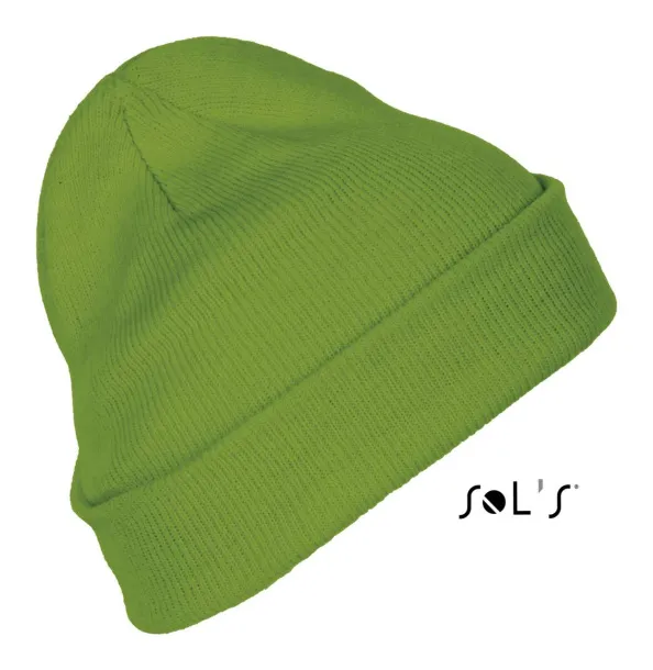  SOL'S PITTSBURGH - SOLID-COLOUR BEANIE WITH CUFFED DESIGN - SOL'S Lime