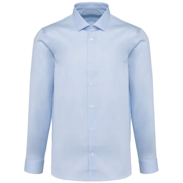  MEN'S LONG-SLEEVED TWILL SHIRT - Kariban Premium Essential Light Blue