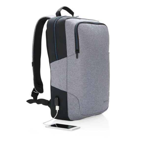  Arata 15" laptop backpack - XD Design Cool Grey 7 426