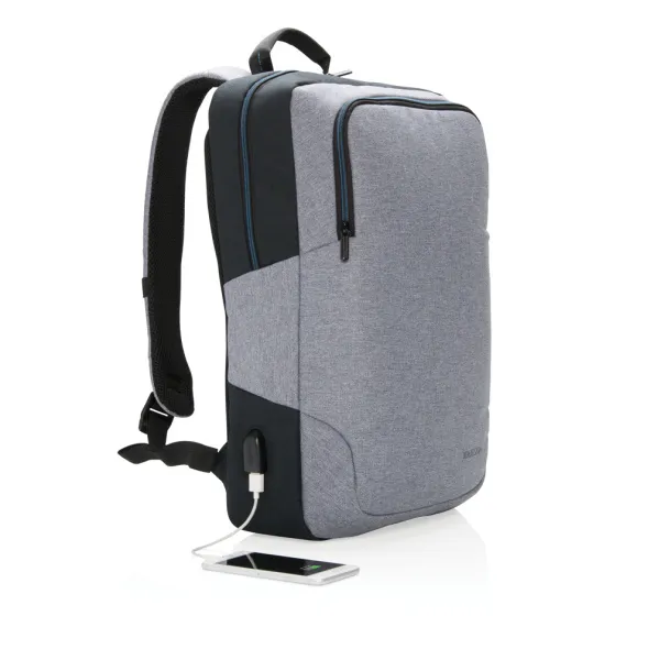  Arata 15" laptop backpack - XD Design Cool Grey 7 426