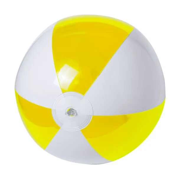 Byron beach ball (ø28 cm) Yellow White