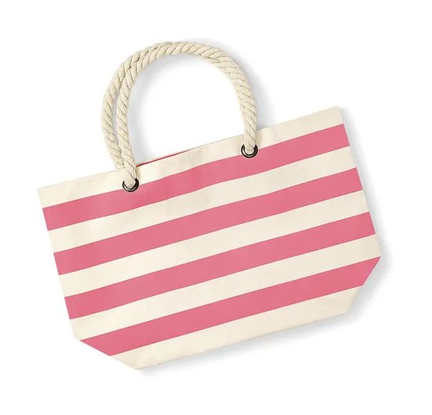  Nautical Beach Bag - Westford Mill Natural Pink