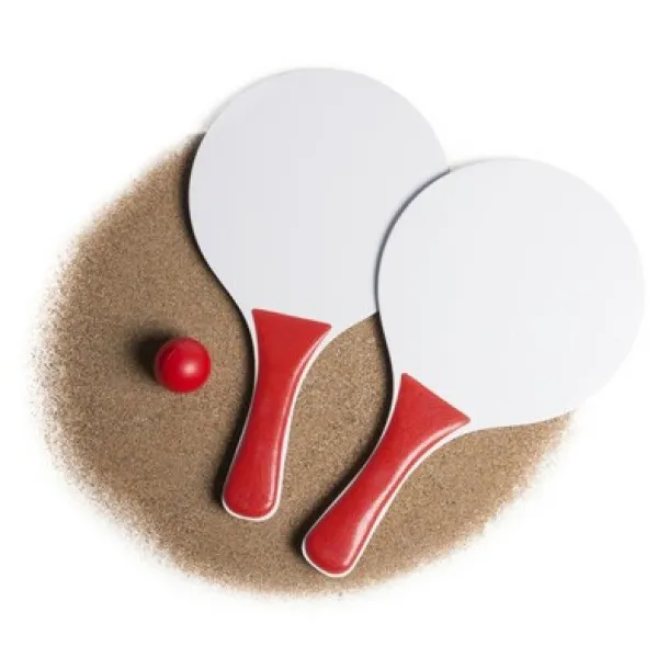  Beach game, tennis red