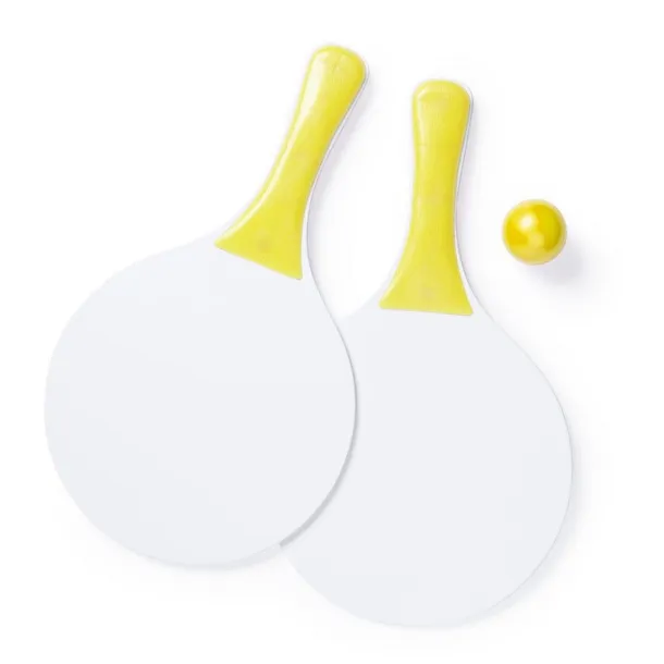  Beach game, tennis yellow