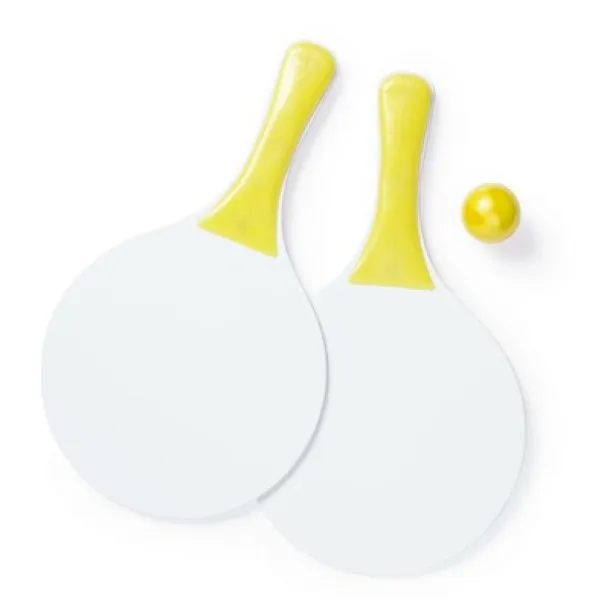  Beach game, tennis yellow