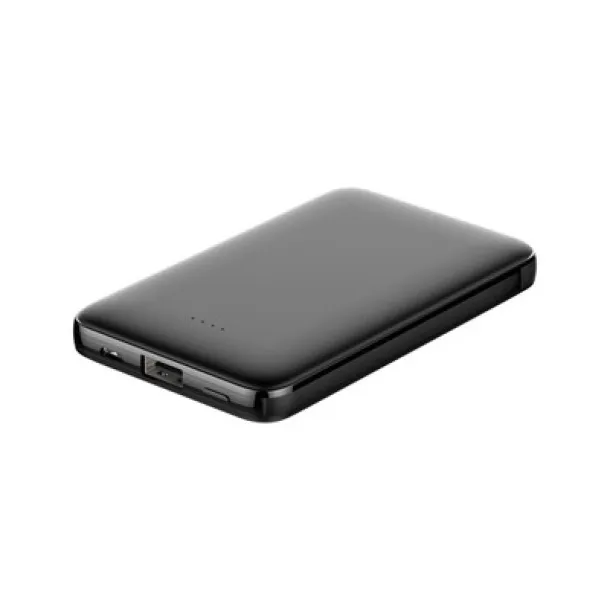  Power bank 5000 mAh with integrated cables, adapter included black