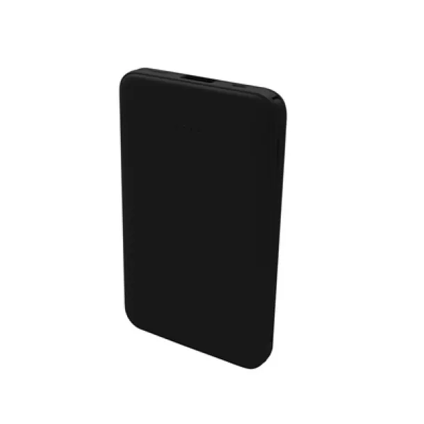  Power bank 5000 mAh with integrated cables, adapter included black