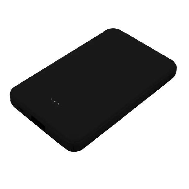  Power bank 5000 mAh with integrated cables, adapter included black