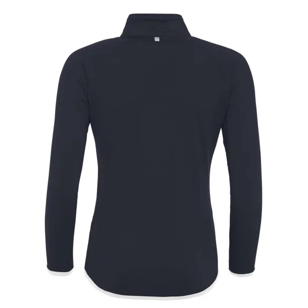  Cool ženska majica s 1/2 zipom, 280 g/m2 - Just Cool Navy Bijela