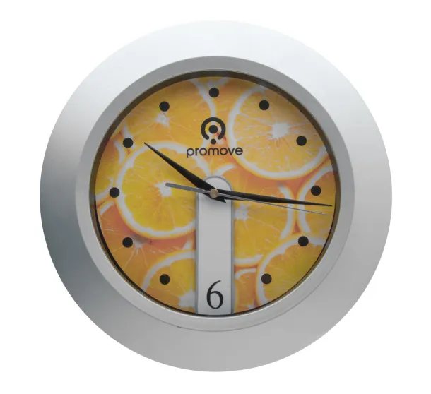 Brattain wall clock Silver Black