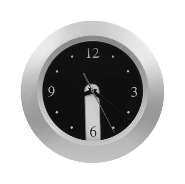 Brattain wall clock Silver Black