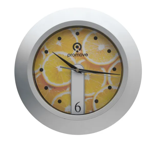 Brattain wall clock Silver Black