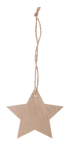 Rosvik Christmas tree ornament, star Natural