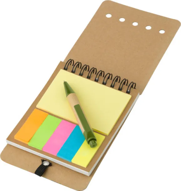 RODRIGO Cardboard memo folder light green