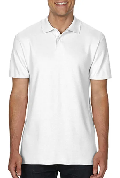  Softstyle® dvostruki pique polo majica, 177 g/m² - Gildan Bijela