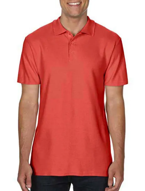  Softstyle® Adult Double Pique Polo - Gildan Bright Salmon