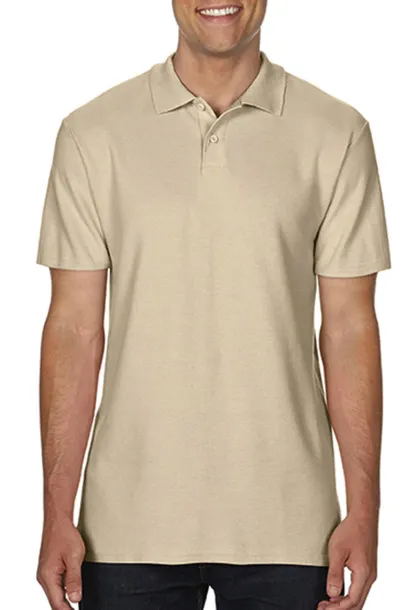  Softstyle® Adult Double Pique Polo - Gildan Sand