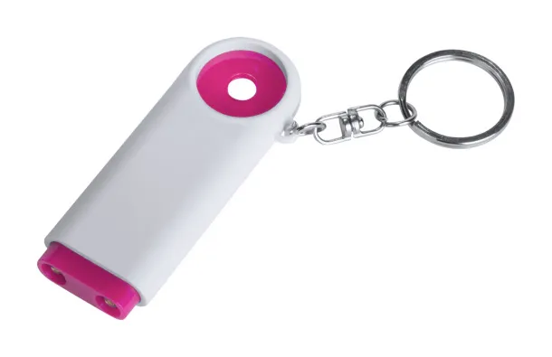 Kipor trolley coin keyring Pink White