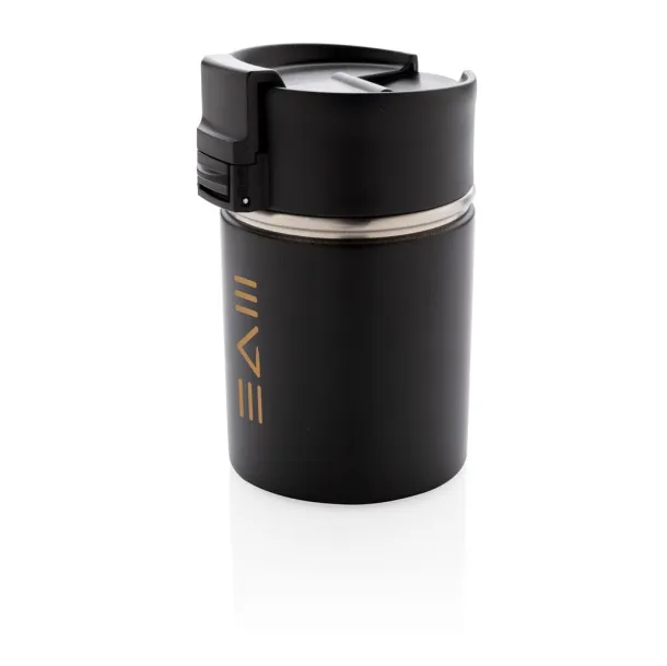  Bogota compact vacuum mug with ceramic coating - XD Xclusive Black 