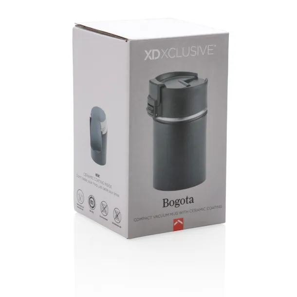  Bogota compact vacuum mug with ceramic coating - XD Xclusive Black 