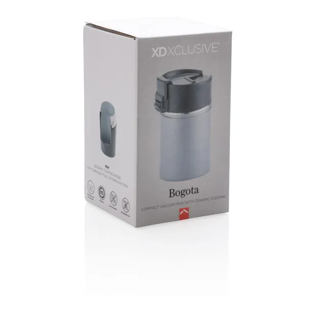  Bogota compact vacuum mug with ceramic coating - XD Xclusive Grey 