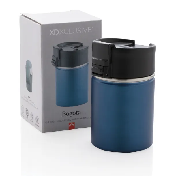  Bogota compact vacuum mug with ceramic coating - XD Xclusive Blue 