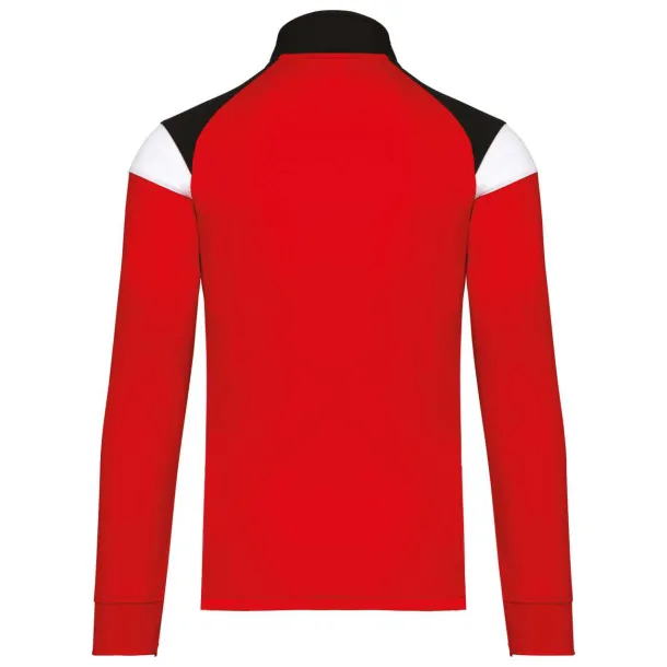  ADULT ZIPPED TRACKSUIT JACKET - Proact Sporty Red Black