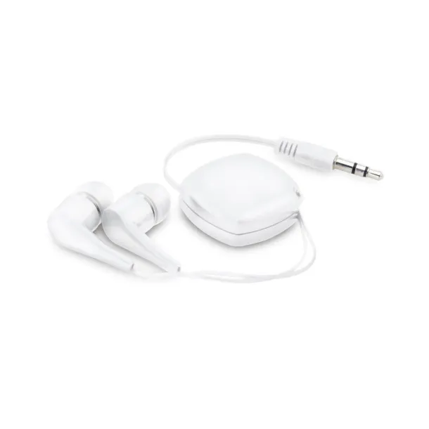 PINEL Retractable earphones White