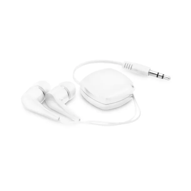 PINEL Retractable earphones White