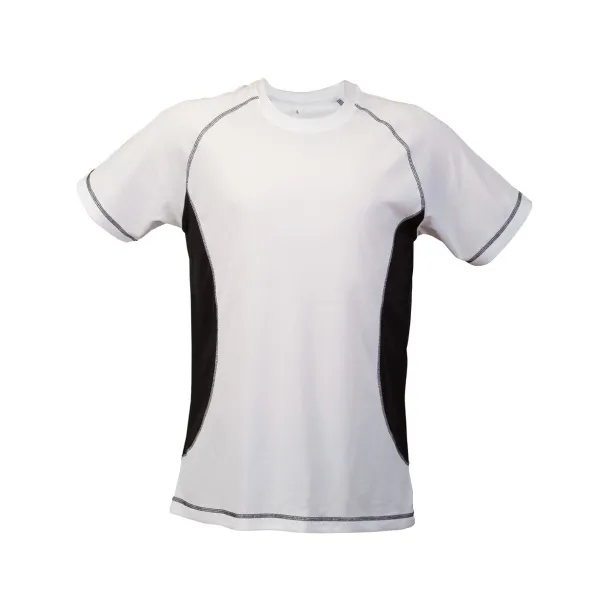 Combi sport T-shirt Black White