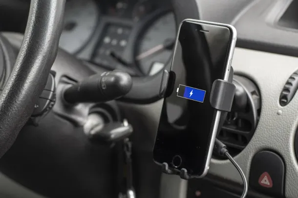 GARI držač za mobitel s bežičnim punjačem Crna