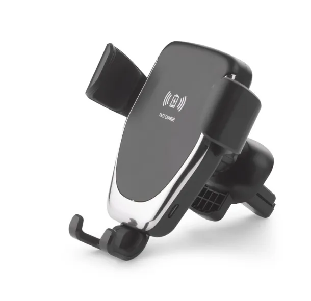 GARI Car phone holder with wireless charger Black