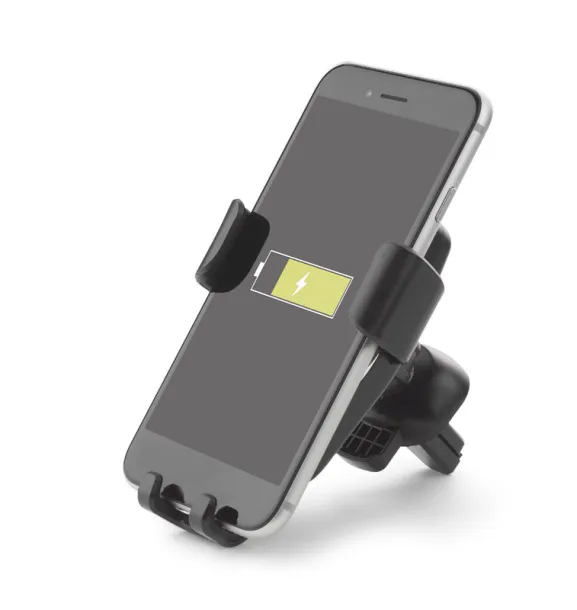 GARI Car phone holder with wireless charger Black