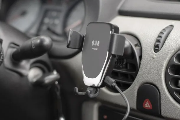 GARI držač za mobitel s bežičnim punjačem Crna
