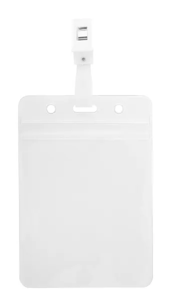 Solip badge holder, vertical Transparent