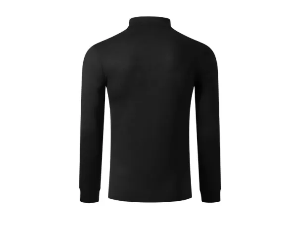 CLARK Unisex high collar mélange sweatshirt - EXPLODE Crna