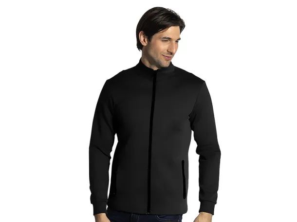 CLARK Unisex high collar mélange sweatshirt - EXPLODE Crna