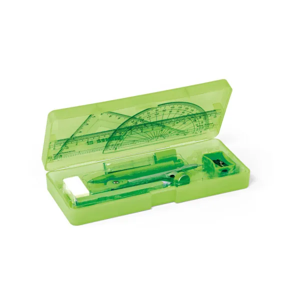 PITAGORAS School geometry set Light green