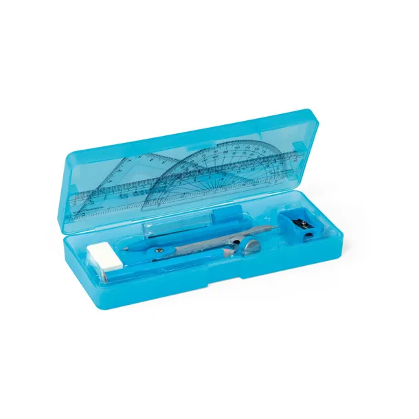 PITAGORAS School geometry set Light blue
