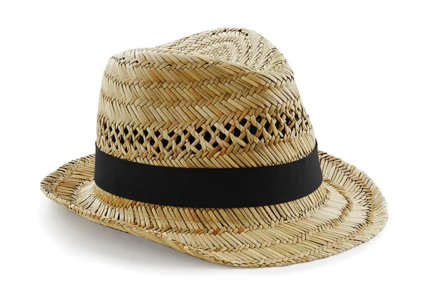  Straw Summer Trilby - Beechfield Natural